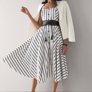 NWT White House Black Market Como Stripe Dress